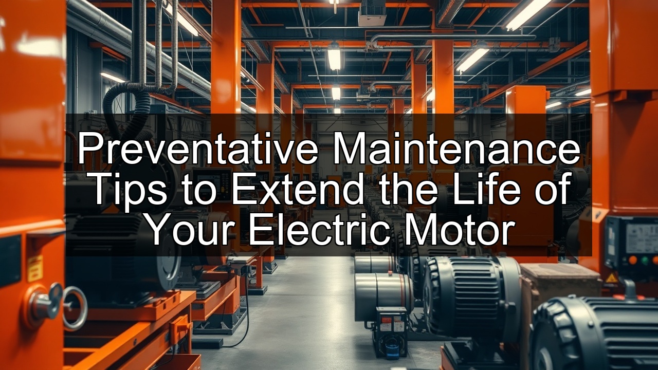 electric motor motor maintenance vibration analysis repair manufacturing