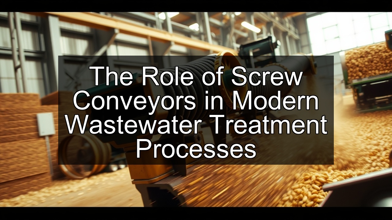 paper mill screw conveyor systems from James Eagen Sons wastewater treatment screw conveyors truck