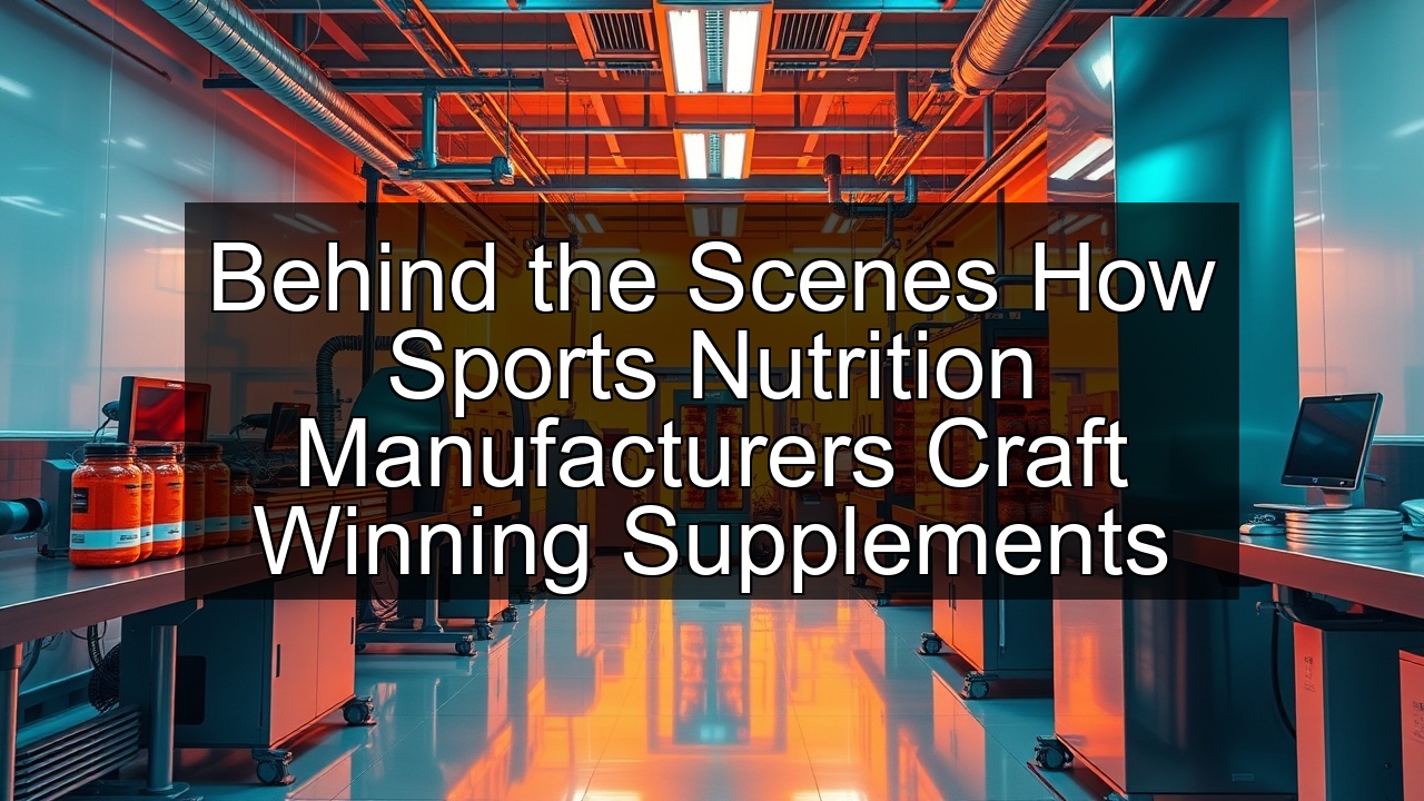 functional foods sports supplement manufacturer protein powders sports consumer preferences